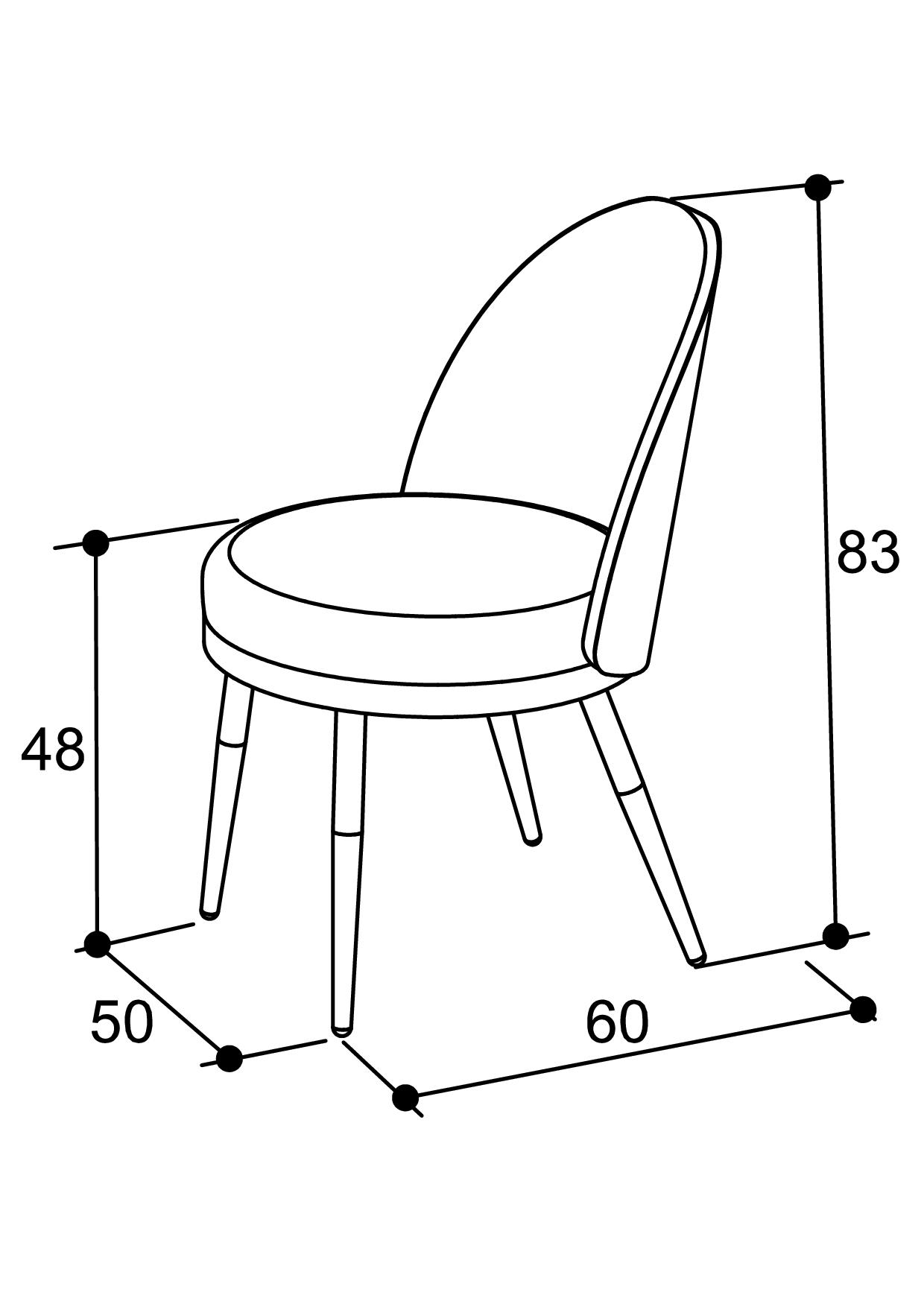 Art Si Deco Decoration Interieure 2464 Chaise LILI AC 1